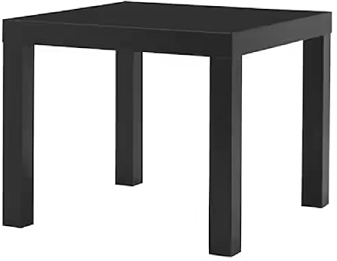 I-K-E-A LACK Storage Organizer Side Table Wooden Bedroom Coffee Tea Bedside 4 Legs Tables Black 55x55 cm
