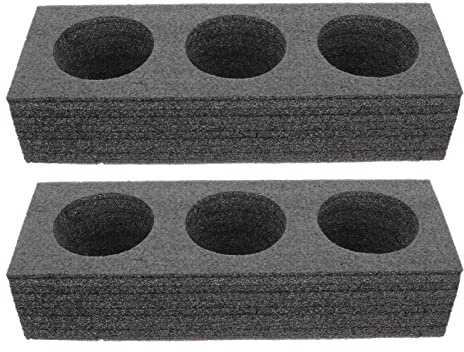 HEMOTON 2 Stücke Tassenhalter Glashalter Becherhalter Schaumstoff Gläserhalter Getränkehalter Einwegbecher Spender Platz für 3 Stück für Wohnwagen Camping Wohnmobile Boote Schiffe