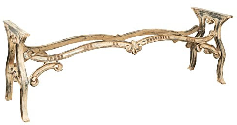 Biscottini Untergestell für Gusseisen-Tisch L210XPR58XH71cm | Untergestell antiker Esstisch | Liberty Tisch außen und innen