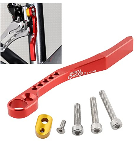 MotuTech Guida catena per Bici da Strada Bici da Città Bicicletta Catena Stabilizzatore Anti-stallo Anti-Caduta Protezione in Alluminio (Rosso)
