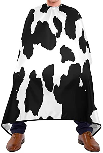 Cute Cow Print Hair Cutting Capes for Adults Salon Barber Cape with Adjustable Closure Hairdresser Cape for Men Women Haircut