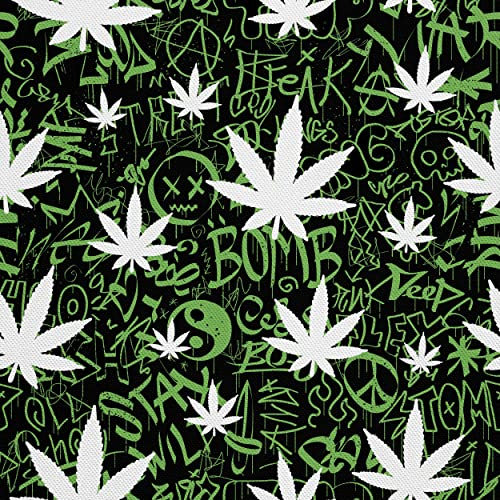 HEKO PANELS Stoff Oxford wasserdicht, Cannabis, 1 Meter 155 x 100 cm