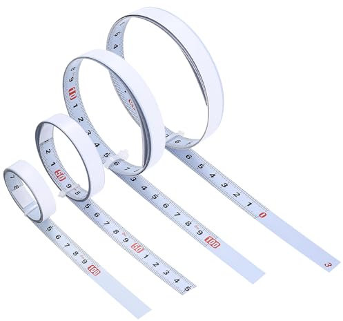 Metro a Nastro Autoadesivo, 4 Pz Nastro di Misurazione, 1M, per Banco Lavoro (2 Sinistra a Destra, 1 Destra a Sinistra, 1 Centrato)