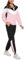 Marvmys Tuta Donna Completa Sportiva Set Leggero Maniche lunghe Colore Contrasto Autunno Invernale Sportivi B-rosa XL