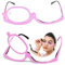 SEMINISMAR Lunettes de Lecture et de Maquillage avec Verre Rotatif Loupe pour Femme,Lunettes De Maquillage Rotatives Lunettes Loupes, pour Lunettes Pliantes Cosmétiques (Rose, 3, x)