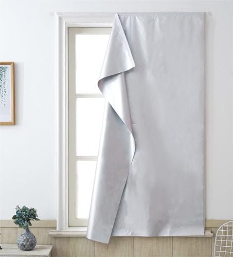 Verdunkelungsrollo zum Aufkleben, temporärer Verdunkelungsvorhang, blockiert Licht, Fenster, Verdunkelungsrollo, selbstklebend, für Schlafzimmer, Reisen, Büro (200 x 220 cm)