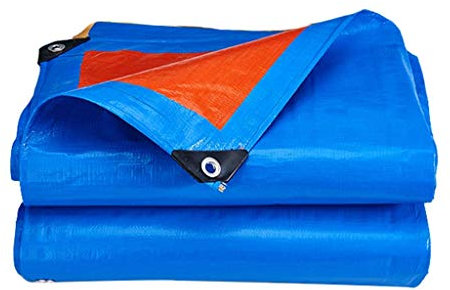 RajoNN Plane Wasserdicht Heavy Duty, Heavy Duty Canvas Tarp wasserdichte Plane Abdeckung LKW Plane Boden Zelt Anhänger Abdeckung Poly Plane Abdeckung Notfall Regen Schutz Camping Zelt Abdeckung Sonne