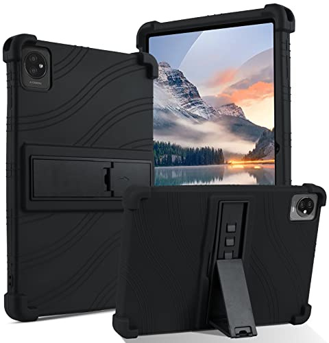 BENTOBEN Universal Silicone Case for All 10 Inch & 10.1 Inch Android Tablets Tab, Tablet Case for DOOGEE U10/U9/T10/Blackview Tab7/Tab 8 WiFi/TECLAST/SGIN 10.1/HotLight Tab with Stand - Black