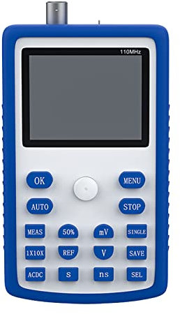 puzzlegame Oscilloscope USB, Oscilloscope Automobile,Oscilloscope numérique LCD Portable à Canal Unique - Convertisseur de fréquence d'oscilloscope de Poche, Bande passante de 110 MHz et taux