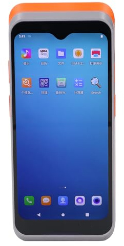 POS-Belegdrucker, Mobiles NFC-Scangerät mit Kapazitivem 6,2-Zoll-Touchscreen, 8-MP-Rückkamera, Autofokus, für 1D- und 2D-Barcodes
