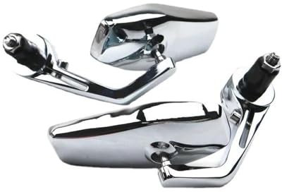 Hexeh Rückspiegel Einstellbare Chrom 7/8 22mm Lenkerendenspiegel Motorrad Rückspiegel Seitenspiegel Für Suzuki Lenkerspiegel