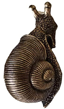 BEAHING Schneckenkleiderbügel Schneckenfigur Garten Ornamente Harz Tierblüten Pot Umarmung für Gartenbalkon, Schnecke Gartenfigur