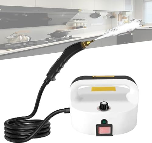 Pulitore A Vapore Multiuso,Pulitore A Vapore Portatile Con Estrattore,Riscaldamento Rapido,Pulitore A Vapore Portatile Con Testine A Spazzola,6 Livelli Regolabili,Spegnimento Automatico