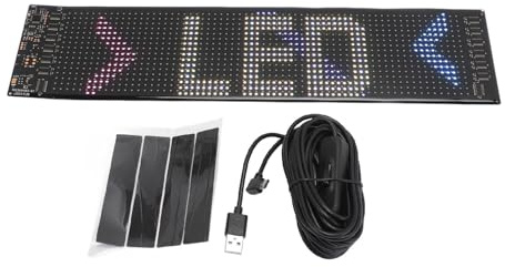 Panel de matriz de LED flexible, señal de desplazamiento personalizable, controlada por aplicación para promoción empresarial, pantalla LED RGB luminosa para tiendas, bares, festivales