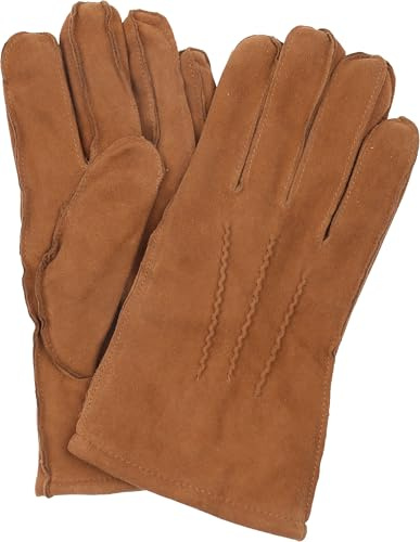 Suitable Herren Wildlederhandschuhe aus Suede – Warme Lederhandschuhe mit Wollfutter – Elegante und komfortable Passform
