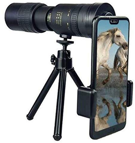 Télescope monoculaire portable monoculaire télescope d'observation 4K 10-300X40mm téléobjectif zoom télescope monoculaire pour la plage voyage observation des oiseaux paysage animalier pour l'obs