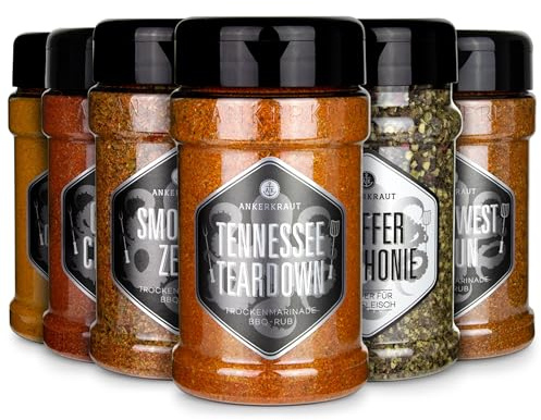 Ankerkraut Besser Grillen Gewürz-Set, Leckere BBQ Gewürze für Steak, Spare-Ribs, Hähnchen-Fleisch, 1180 g