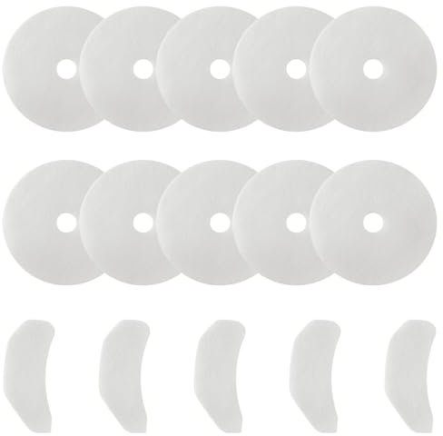 Lotsdonxia 15 Pcs Dryer Filters, Closed Filter Dust Fittings Made of Fiber Cotton, 5 Front Air Inlets 17.3 cm, 10 Exhaust Portsl 227 mm By Internal 33 mm for Replacement of Tumble Dryer Filters