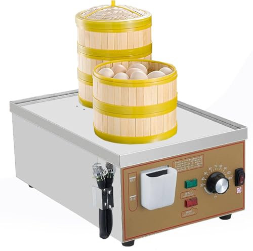 Cuiseur vapeur électrique, cuiseur vapeur professionnel, avec alarme de cuisson à sec et alimentation en eau indépendante, température constante de 30 à 110 °C, appareil à petits pains vapeur pour p