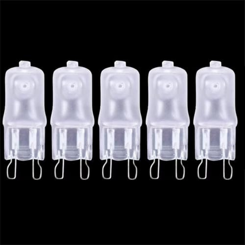 JZLBBC 5PC 230V 40W G9 Lampadina Alogena 230V 60W G9 Lampadine Alogene 2 Pin per Luci Cappa, Forni a Microonde, Lampadine Bagno, Lampadari 60W