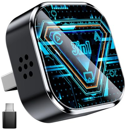 Adattatore wireless a specchio, 3 in 1, per Carplay, Smart Carplay, Mirror Link, Android Auto, con WiFi e Bluetooth, Plug and Play, mini adattatore dal design stabile per smartphone iOS/Android allo