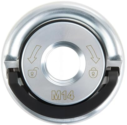 Angle Grinder Quick Release Nut – 2PCS M14 Heavy Duty Self-Locking Flange Nut – Tool-Free Clamping System for Most Angle Grinders – Professional Grade Steel Replacement Parts