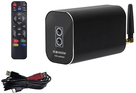 TOWARDSNAN Doppia webcam streaming 8K telecomando USB autofocus telecamera live streaming per trasmissioni in diretta riunioni virtuali Webcam USB C