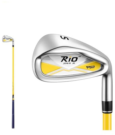 Golf Club Children's Golf Iron Girls Grade #7#S Sand Wedges Iron Club Rod Boy's Beginner Teenage Practice Rod (Yellow,#S,Age 6-8)