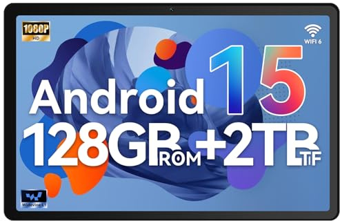 Gleeso Tablet Android 15, Tablet 10 Inch with 30GB RAM+128GB ROM | Octa-Core A733 Processor | WiFi 6 | Android Tablets 10 Inch with 6200mAh | Bluetooth 5.4 | OTG | PC Mode(Black)