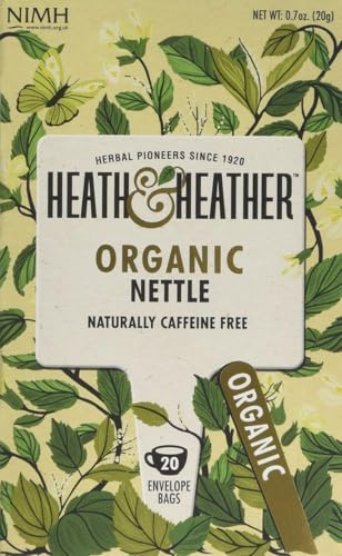 Heath & Heather Tea Infusions Organic Nettle Teabags (Pack of 6, Total 120)