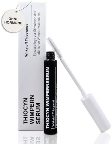 Thiocyn Wimpernserum & Augenbrauenserum ohne Hormone - Hormonfreies Lash Serum - Stimulation des Wimpernwachstums - Lange Wimpern & Dichtere Augenbrauen - Vegan - Made in Germany