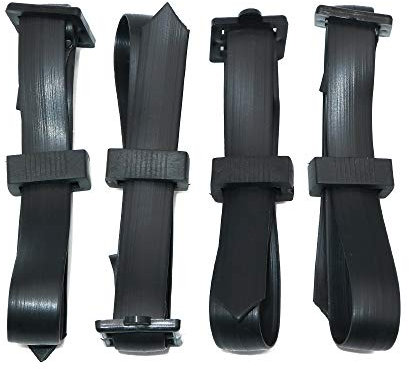 KINGLAKE Lot de 4 attaches réglables arbustes 60 x 2,5 cm