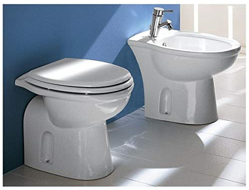 Bagno Italia sanitari in ceramica wc e bidet a terra Rak ceramiche water con scarico a muro o a pavimento