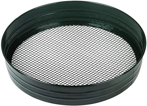 Muddy Hands Steel Garden Riddle Compost Soil Mesh Sift Sieve (1/4 Riddle)