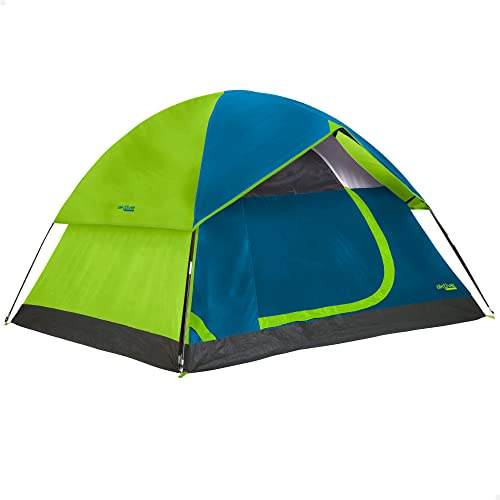 Aktive 52999 - 4-Personen-Igluzelt mit Doppeldach | Maße 240x210x130cm | Doppeltes regenfestes Dach, Tür mit doppeltem Reißverschluss und Moskitonetz darüber | Campingzelt