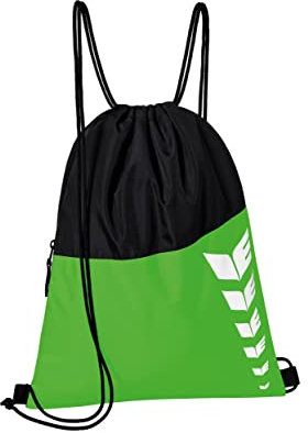 Erima Unisex Six Wings Basic Turnbeutel (7232331), Green/schwarz, 1