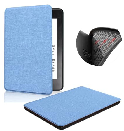 Hülle Für 6 Zoll Kindle Paperwhite 10. Generation (Veröffentlicht im Jahr 2018), TPU Softshell Stoffmuster Leicht und Dünn Schutzhülle mit Automatisch Schlafen/Wach Funktion