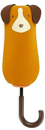 balvi Regenschirm Puppymbrella Farbe Braun Inklusive Neoprenhülle in Form eines Hundes Aus Nylon