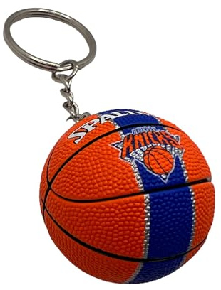 Bola llavero compatible con NBA Knicks Basket Gadget Accesorios Idea Regalo Hombre Mujer Niño Colgante Creativo 3D, naranja., Talla única