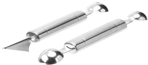 PRETYZOOM Scavino Per Frutta in Acciaio Inox Con Estremità A Sfera Per Insalate Decorative