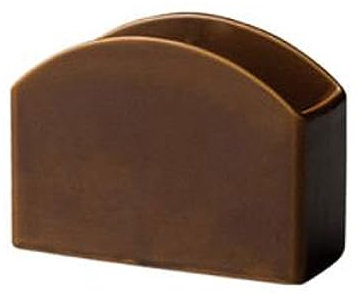 Kaffeefilterhalter-Kegel, Keramik-Aufbewahrungsbox für Kaffeefilter für V60, für die Arbeitsplattendekoration im Home Office Cafe (Braun)