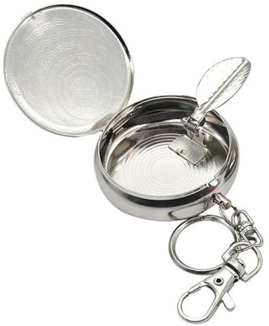 EYVRPAU 1 cendrier de poche, étui à cigarettes fermé portable, cendrier de poche, mini-cendrier