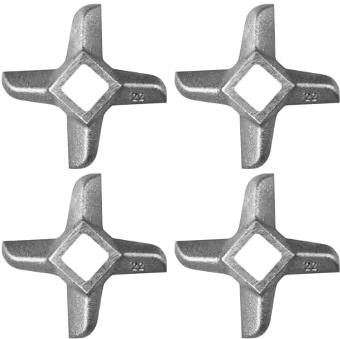 Cuchilla para picadora de carne, cuchillo profesional con forma de cruz, acero inoxidable, repuesto para picadora de carne, pieza de repuesto, cuchillo para molienda, cocina, comida, picadora de carne