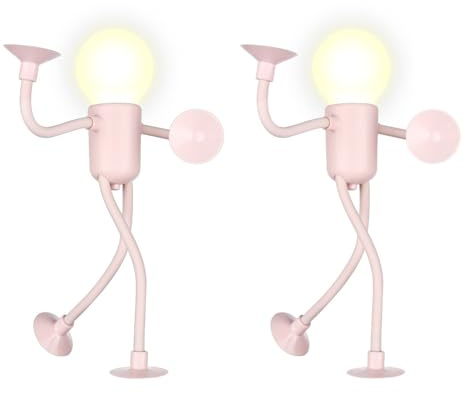 DONGKER Sportsman Luz nocturna, 2/4 piezas de luces nocturnas con forma de bricolaje, forma intercambiable, divertida con ventosa para dormitorio, baño, pasillo, cocina, decoración de Navidad, adorno