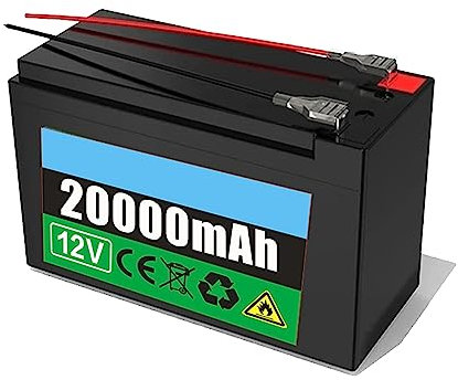SDAJS Batería de Iones de Litio Recargable de 12 V, 3,5 Ah, 7 Ah, 10,5 Ah, 14 Ah, 18 Ah, 20 Ah, 25 Ah, Paquete de batería de Repuesto con Placa de protección BMS para batería de Respaldo de luz Solar