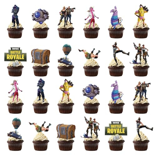 24 Tortendeko Cupcake Topper,Geburtstag Kuchen Deko, Kinder Party Tortenfiguren Happy Birthday Tortendeko, Mädchen Junge Kuchen Dekoration für Kinder Geburtstag Party