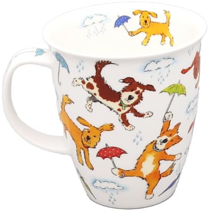 Dunoon Nevis Tasse en porcelaine anglaise Motif chien de pluie 0,48 l