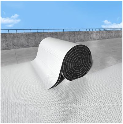 Tapis d'isolation phonique et Thermique, Tapis d'isolation phonique en Aluminium, Mousse insonorisante pour Capot, Moteur, Toit, Coffre, Amortissement Acoustique, résistant à l'humidité et a