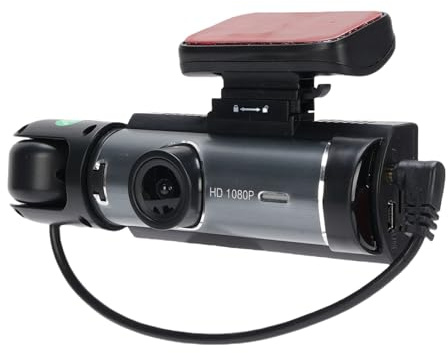 VBESTLIFE La Cámara de Tablero de Doble Lente Delantera y Dentro de La Grabación HD de 1080p, Pantalla de 3.1 Pulgadas con Monitor de Automóvil Interior, Construida en una Tarjeta de 32