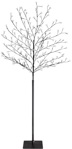 MONZANA® Kirschbaum Beleuchtet 180 cm 200 LED Kaltweiß Außen Innen Timer Künstlich Weihnachten Weihnachtsdeko Kirschblütenbaum Leuchtbaum Lichterbaum